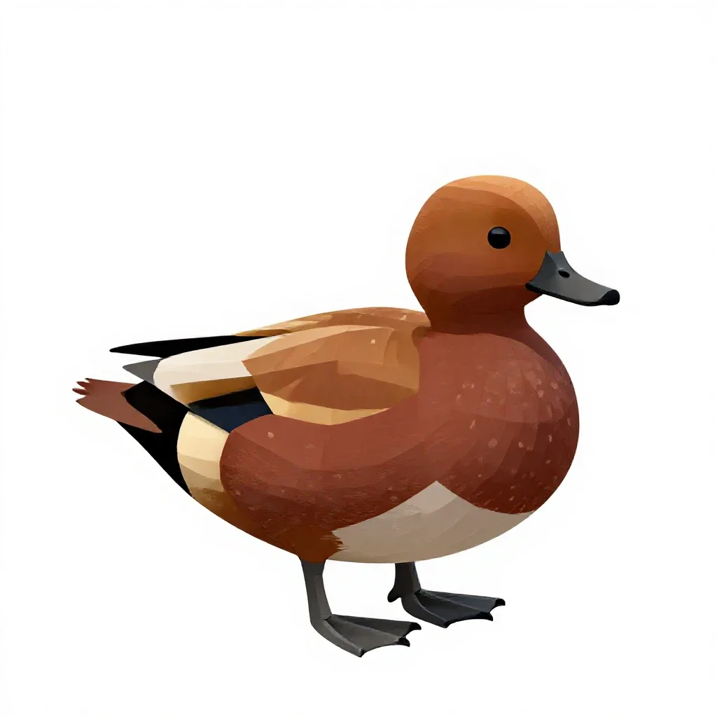 Ruddy duck isolated on a white background