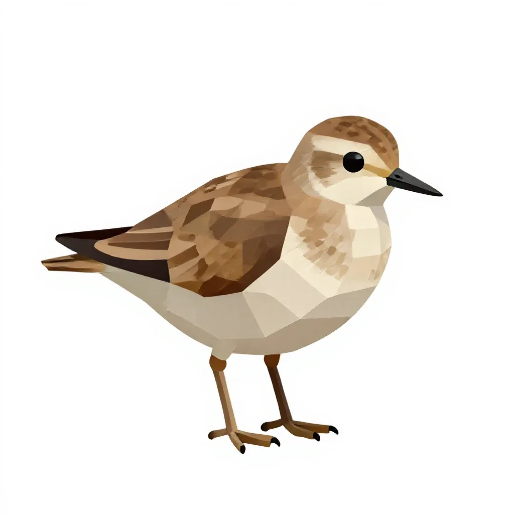 Ruff isolated on a white background