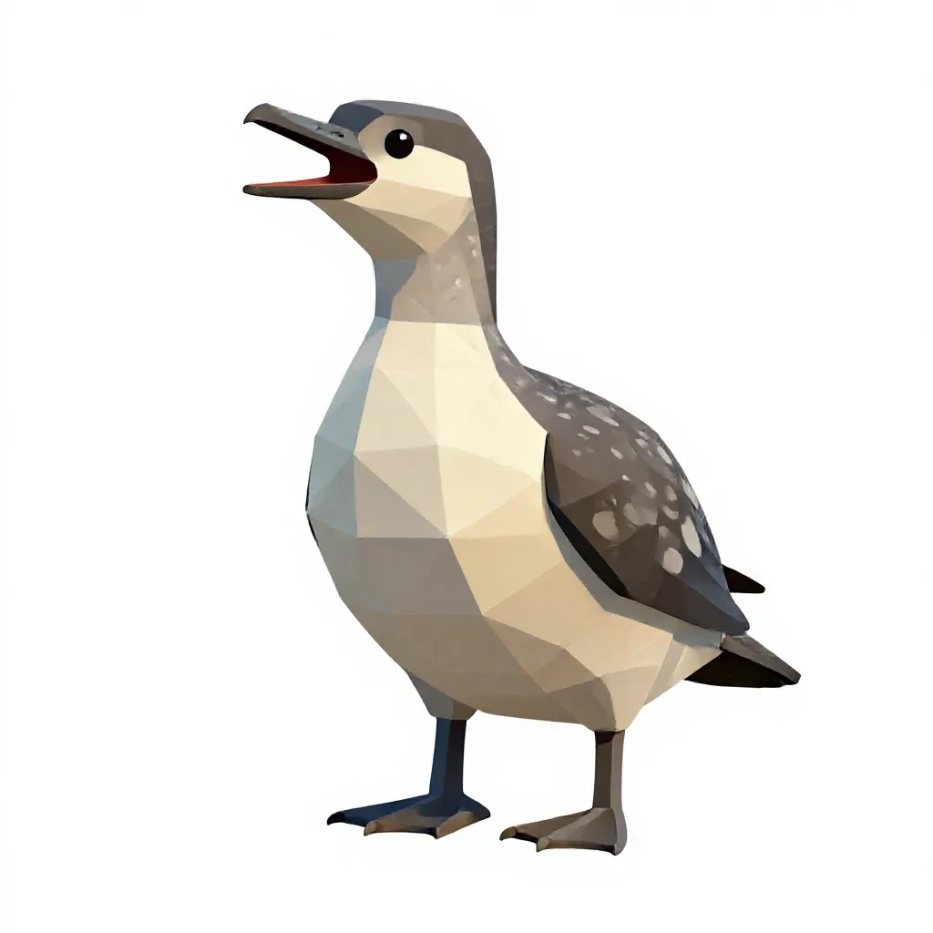 Screamer isolated on a white background