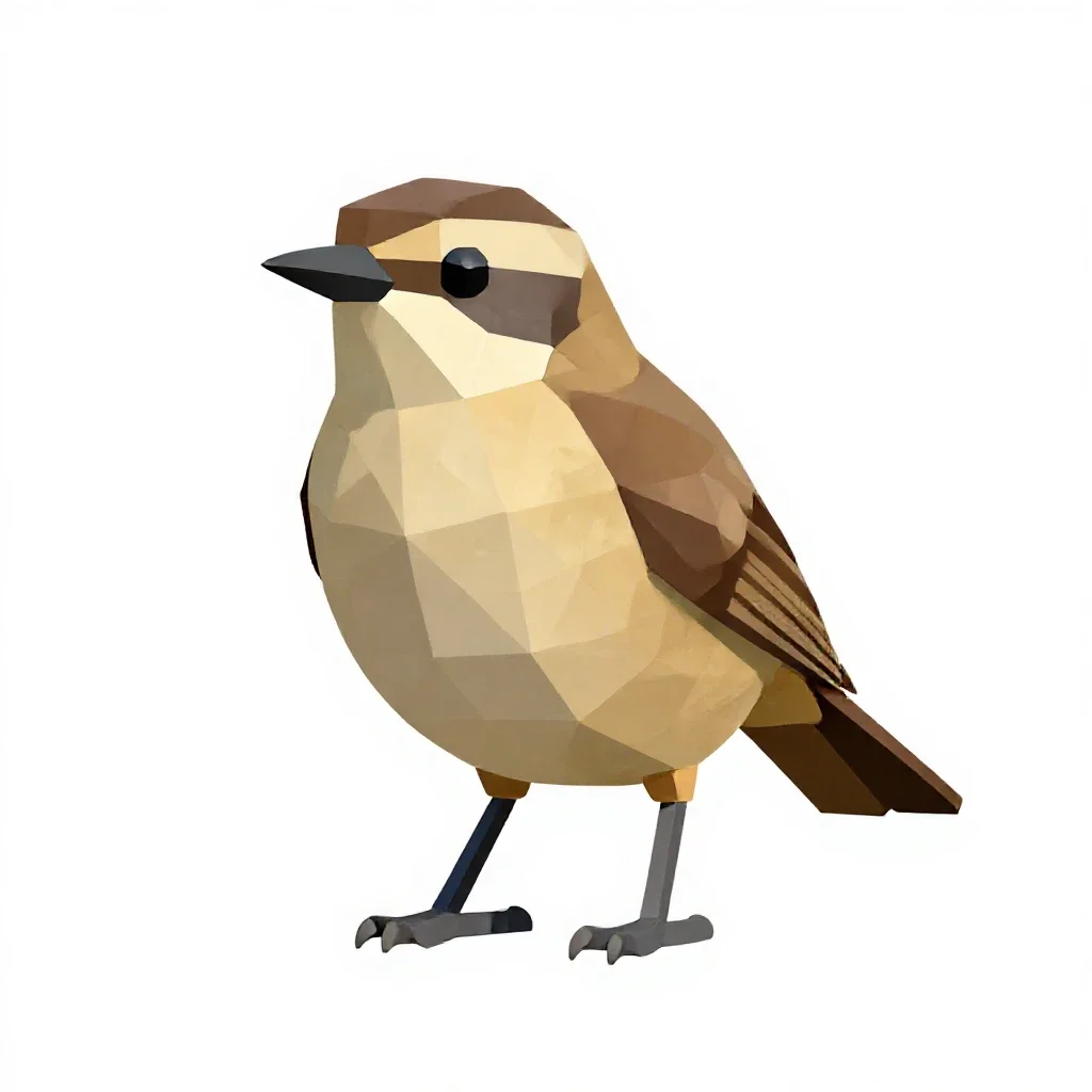 Scrubbird isolated on a white background