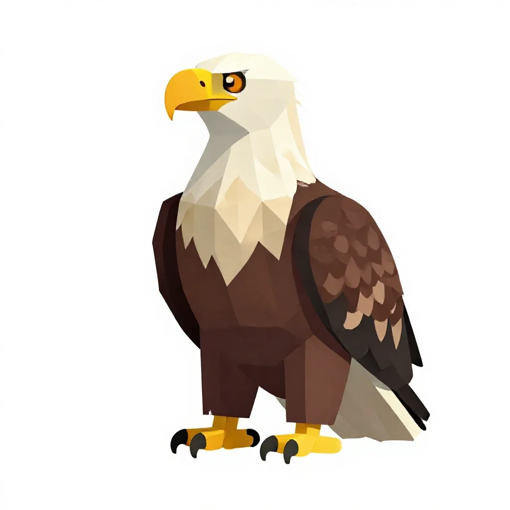 Sea eagle isolated on a white background