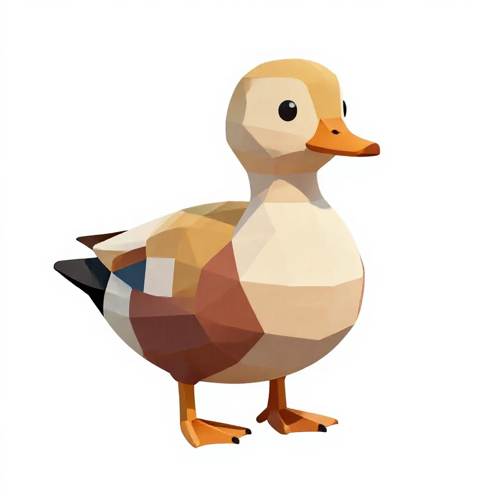 Sheldrake isolated on a white background