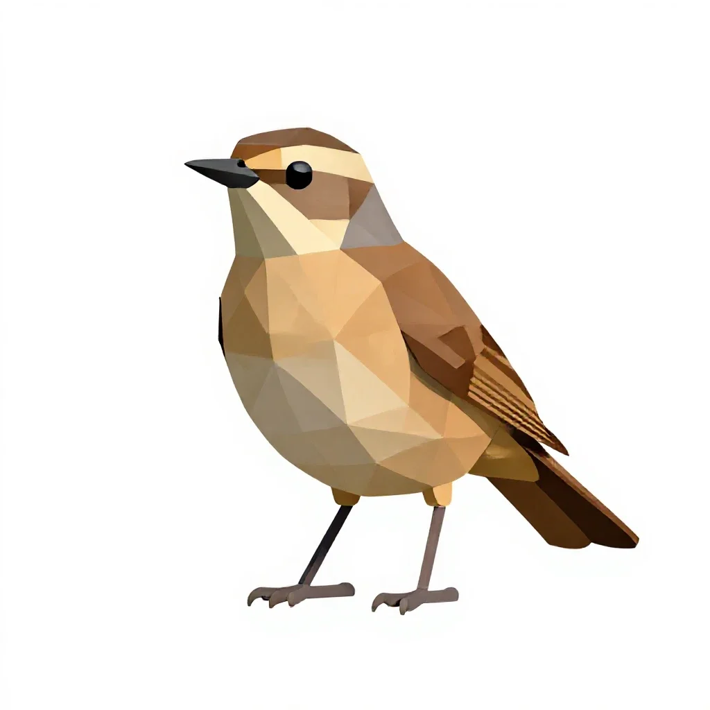 Song thrush isolated on a white background