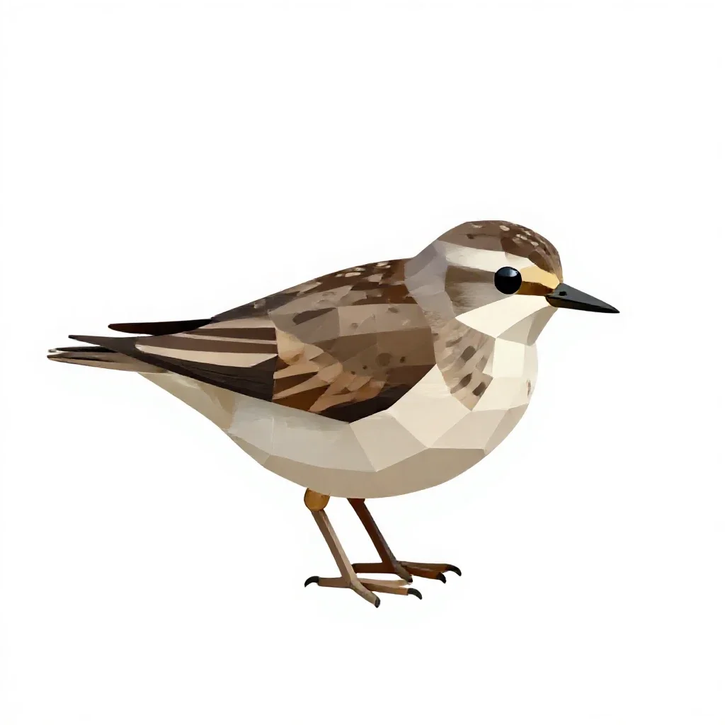 Spotted sandpiper isolated on a white background