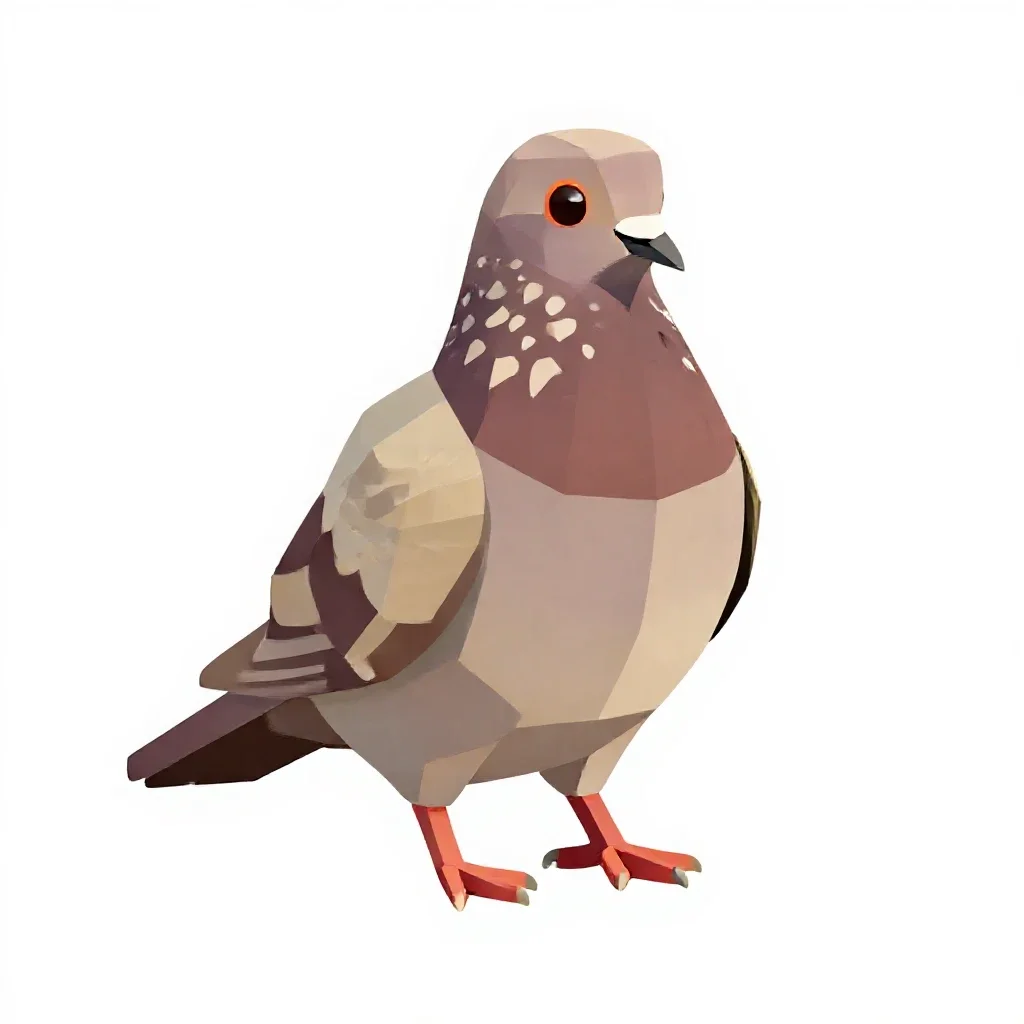 Squab isolated on a white background