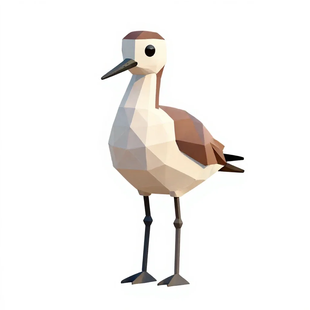 Stilt isolated on a white background