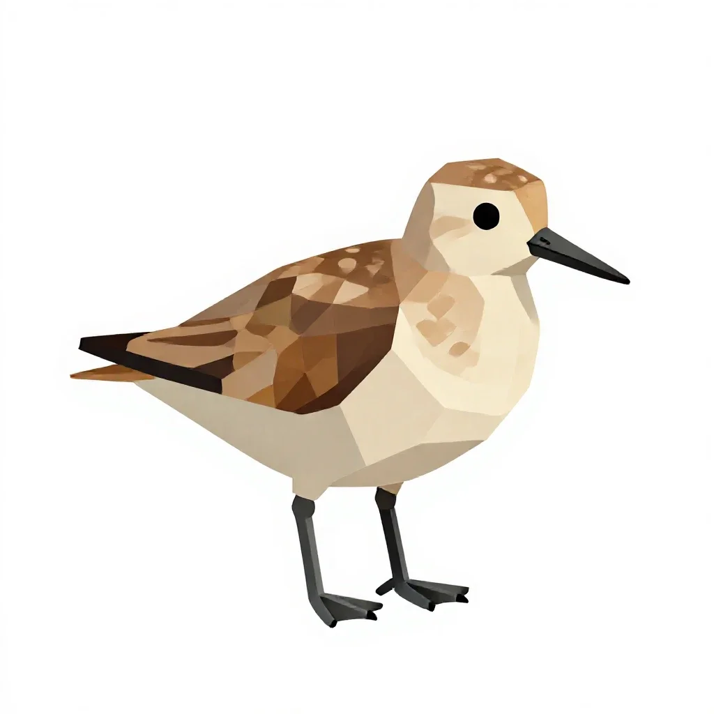Surfbird isolated on a white background