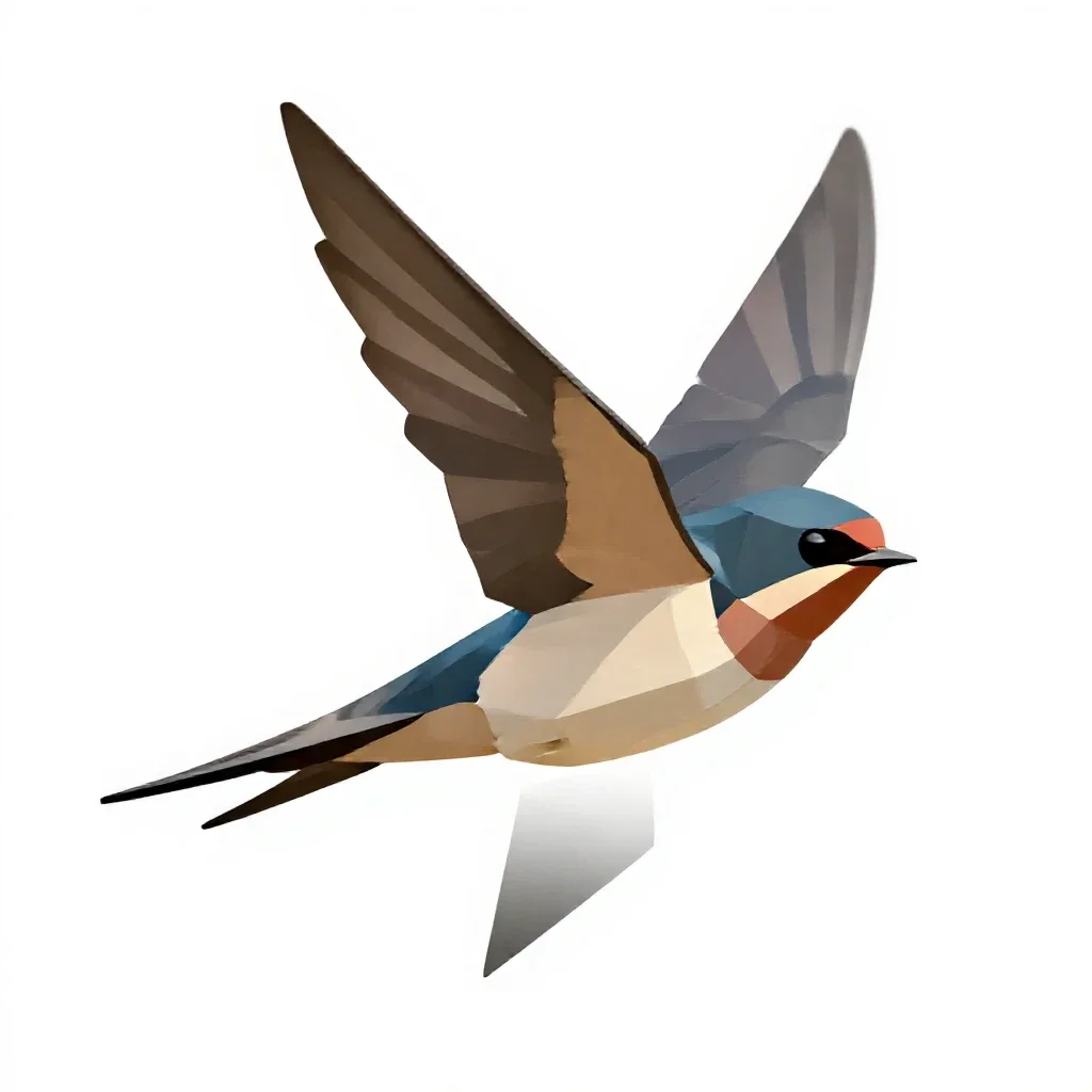 Swift isolated on a white background