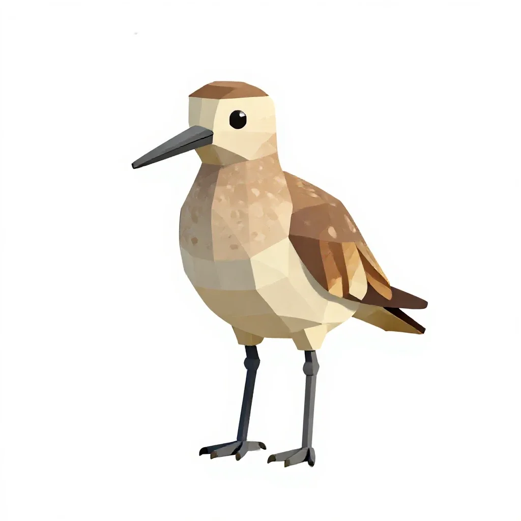 Tattler isolated on a white background