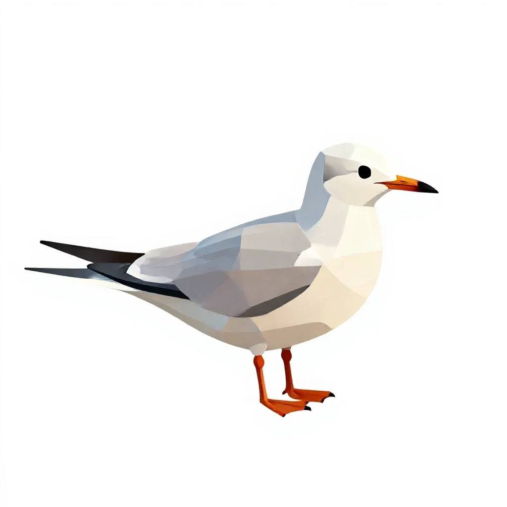 Tern isolated on a white background