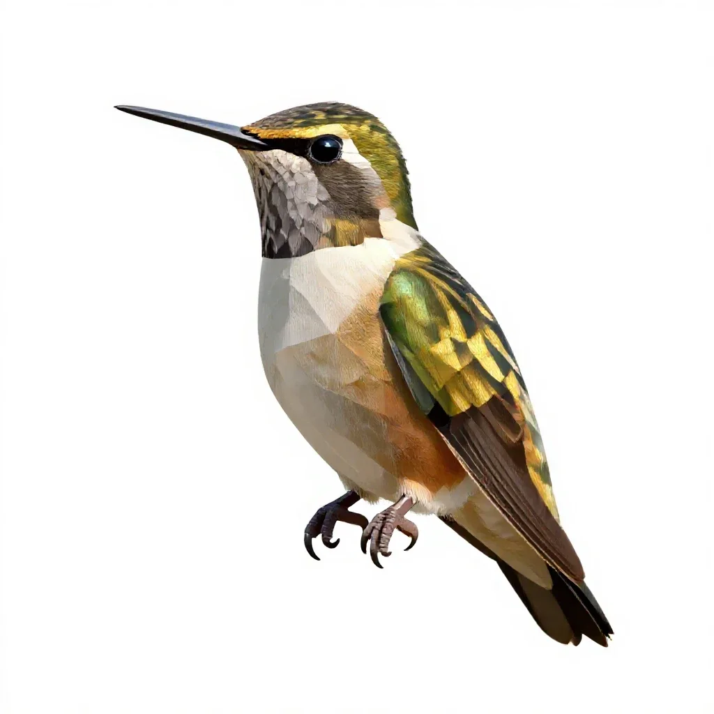 Thornbill isolated on a white background