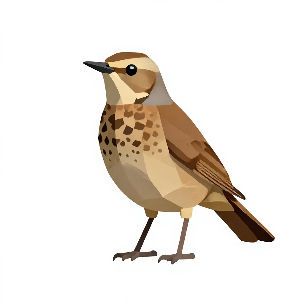 Thrush isolated on a white background