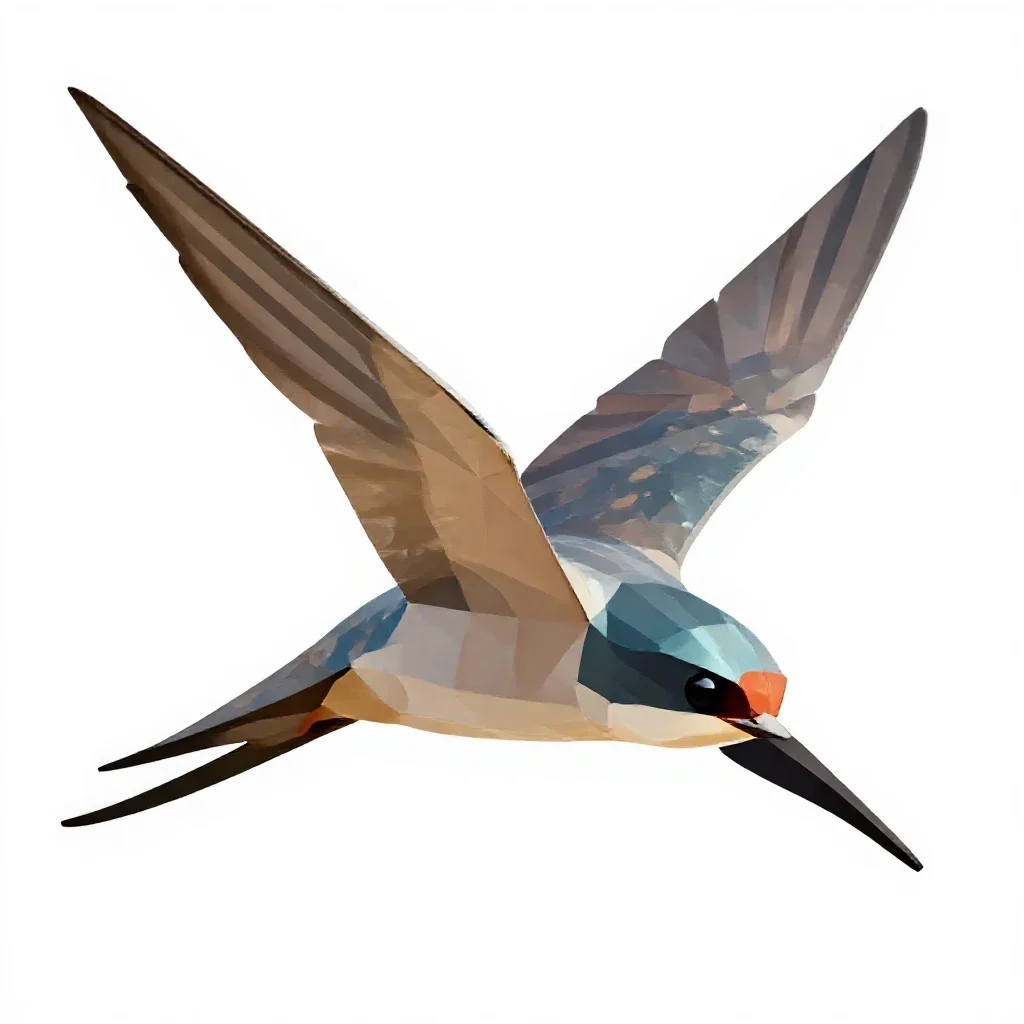 Tree swift isolated on a white background