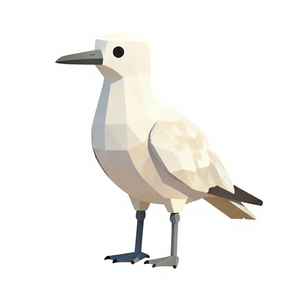 Tropic bird isolated on a white background