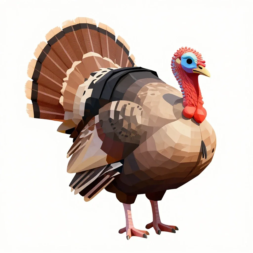 Turkey isolated on a white background
