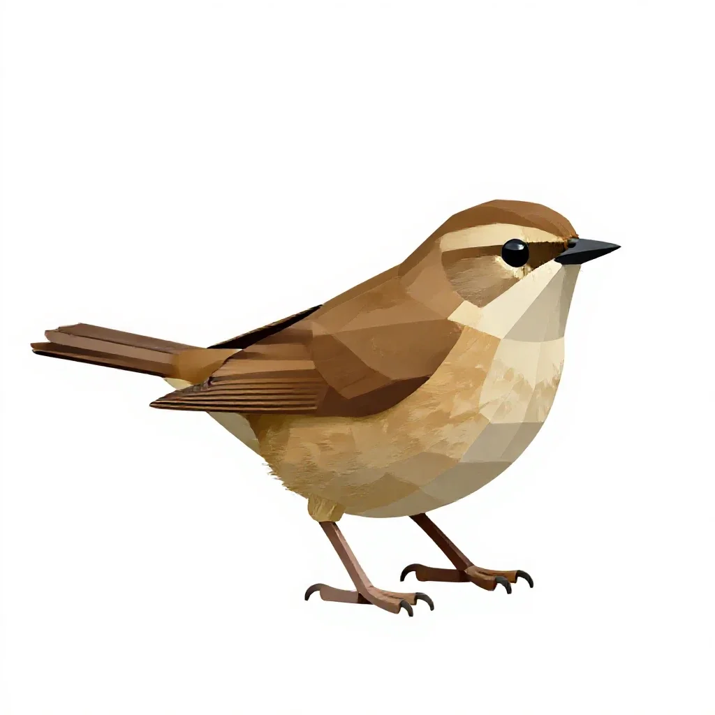 Veery isolated on a white background