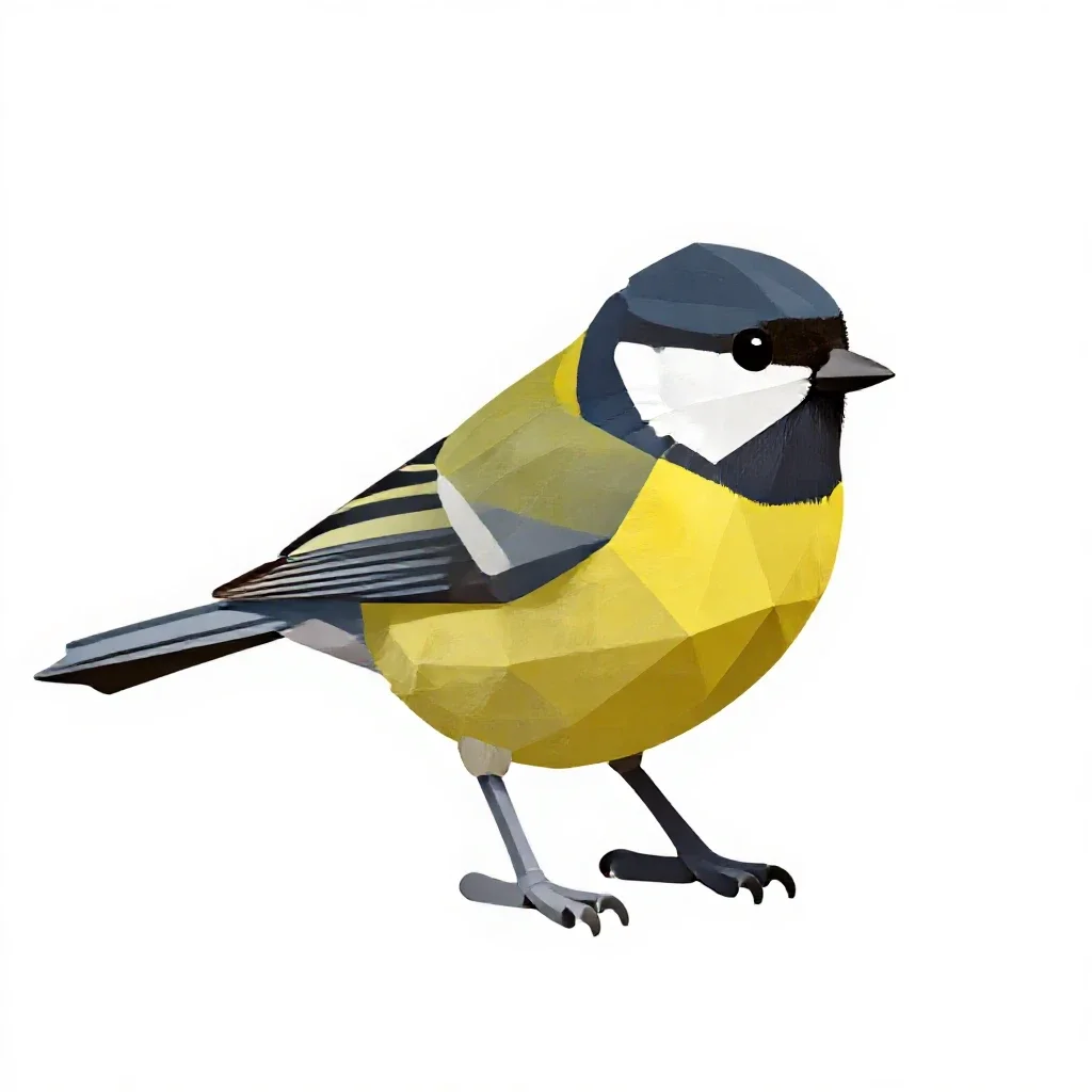 Verdin isolated on a white background