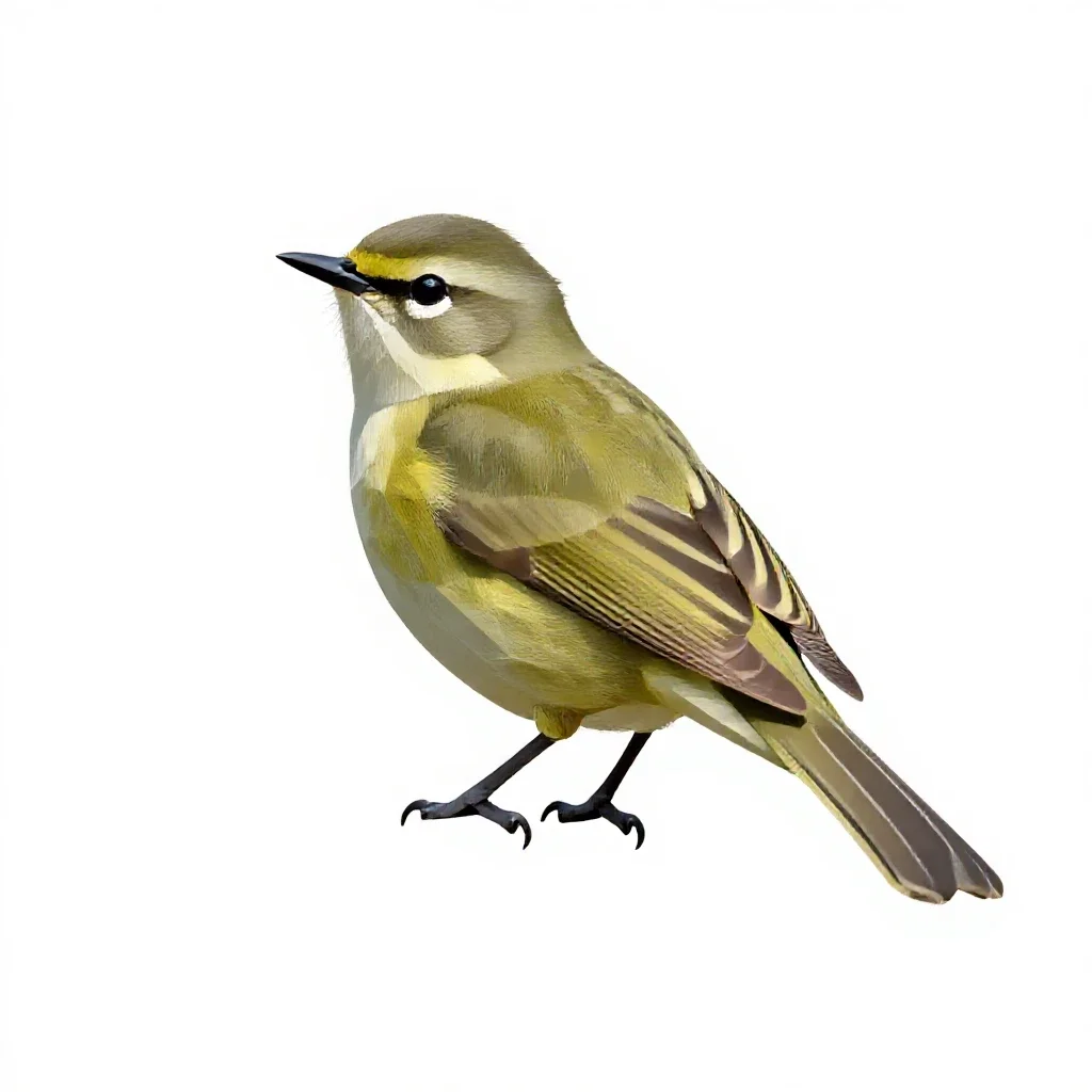 Vireo isolated on a white background