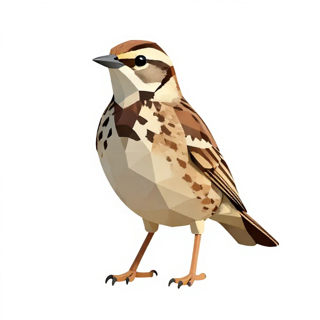 Western meadowlark isolated on a white background