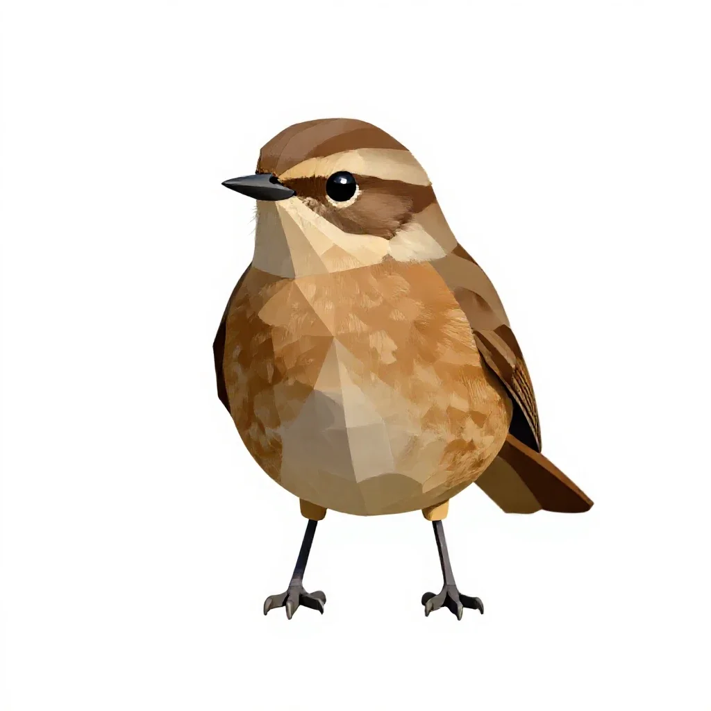 Whinchat isolated on a white background