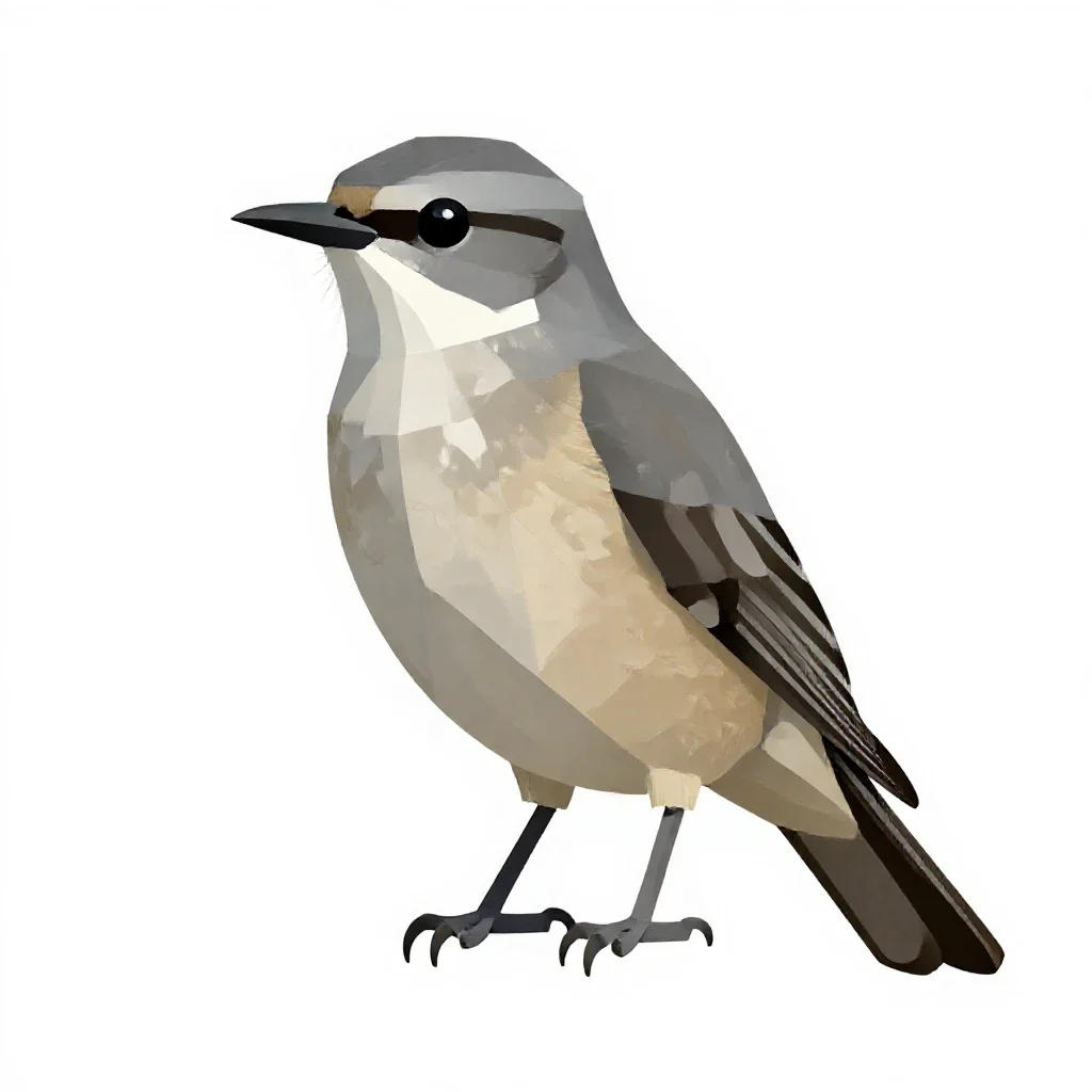 Whippoorwill isolated on a white background