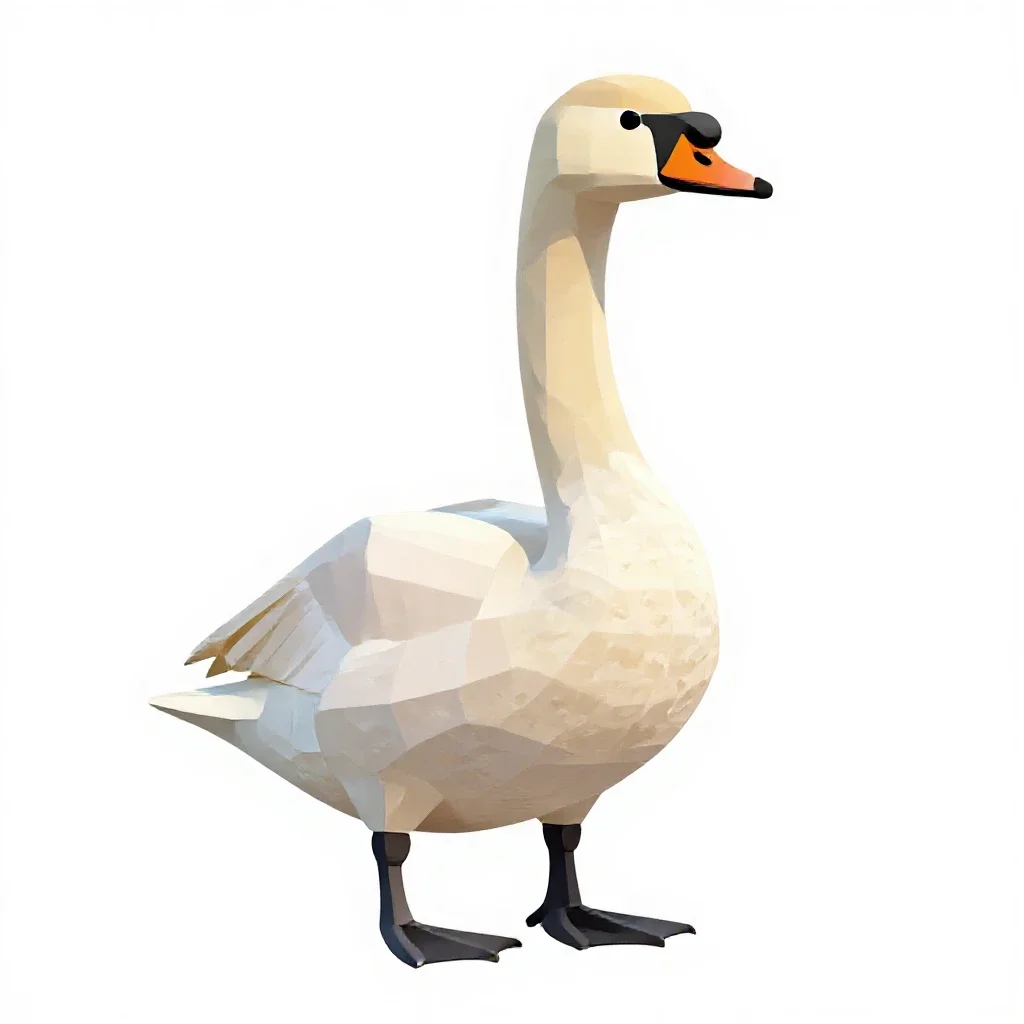 Whooper isolated on a white background