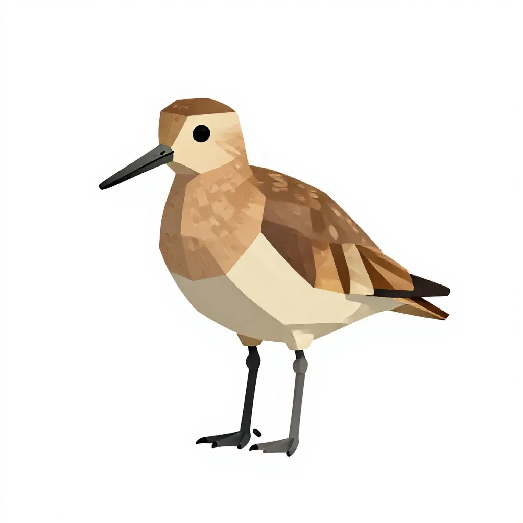 Willet isolated on a white background