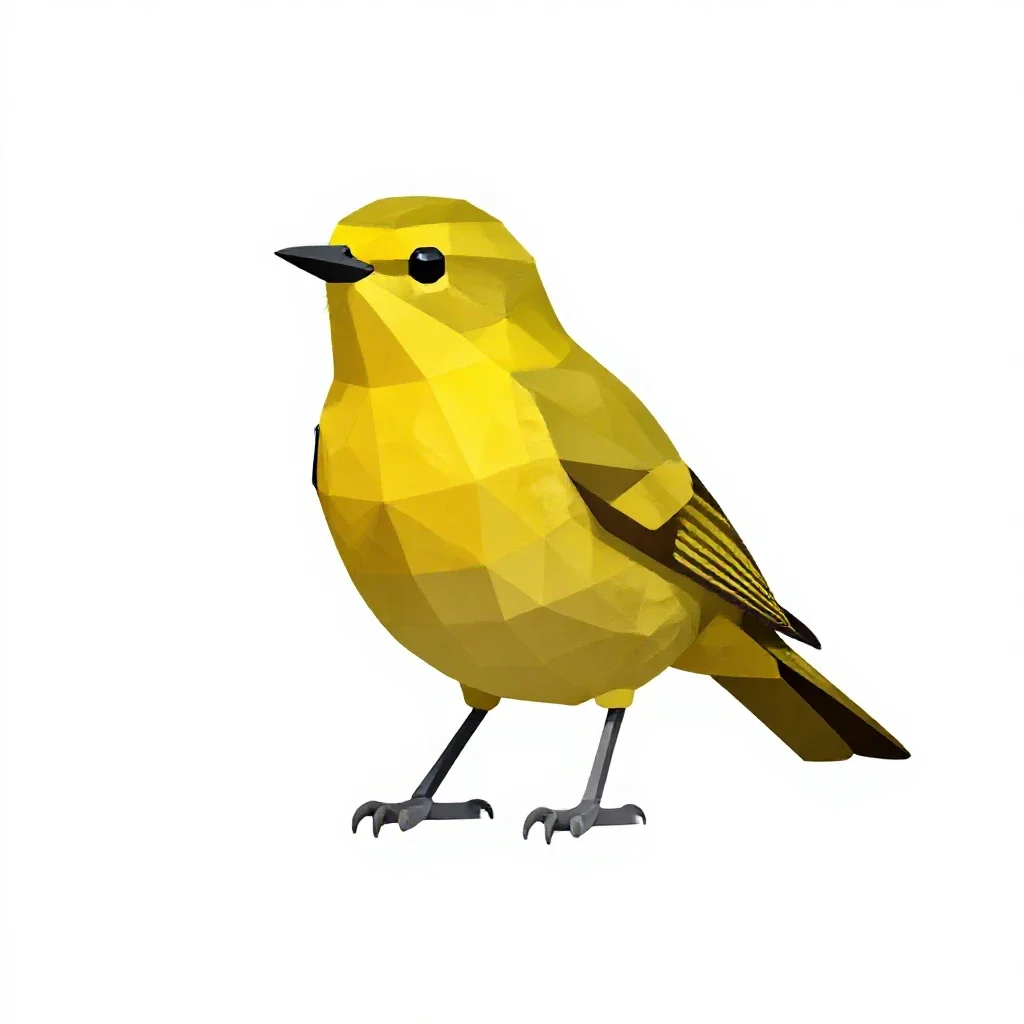 Yellow-breasted chat isolated on a white background