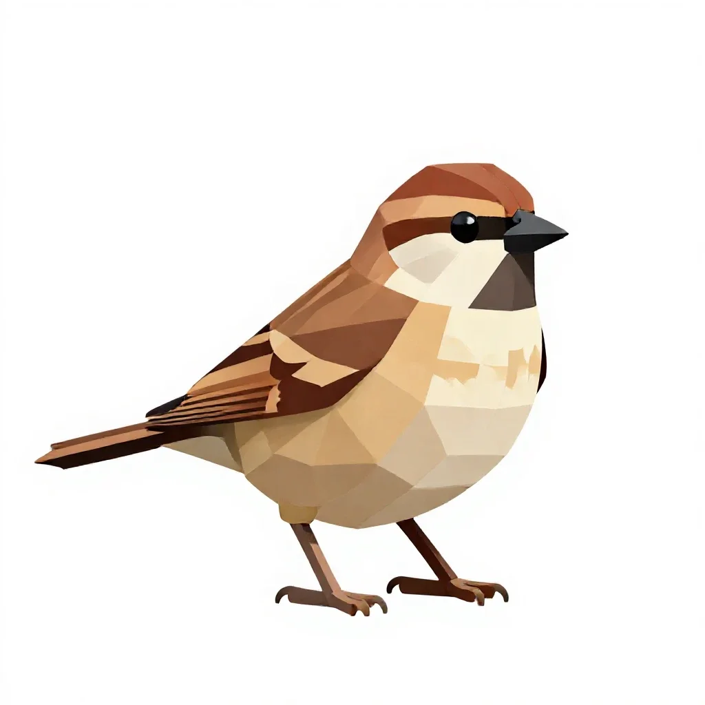 Accentor isolated on a white background