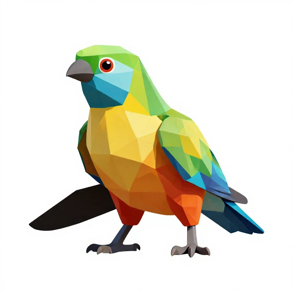 Afropavo isolated on a white background