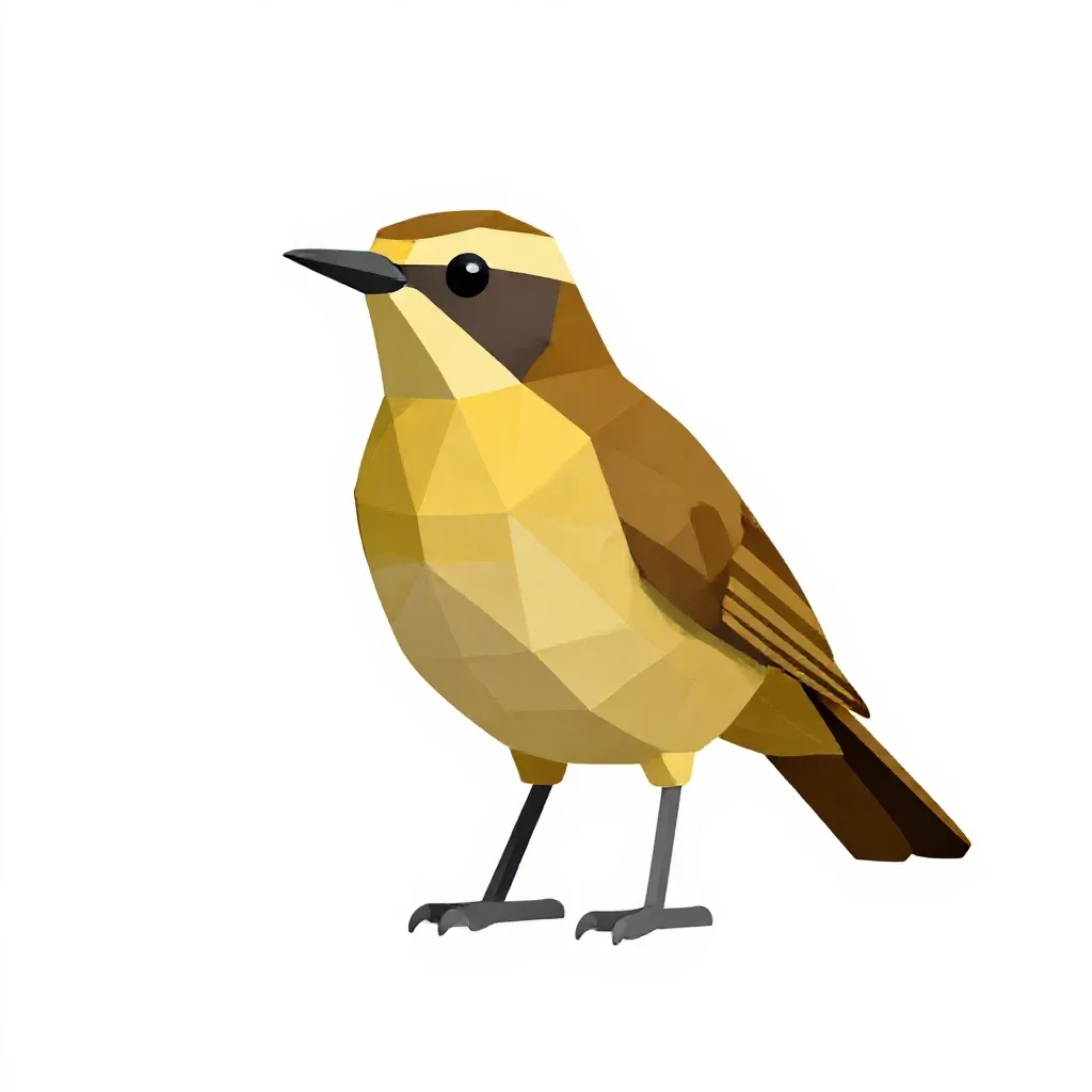 Ant thrush isolated on a white background