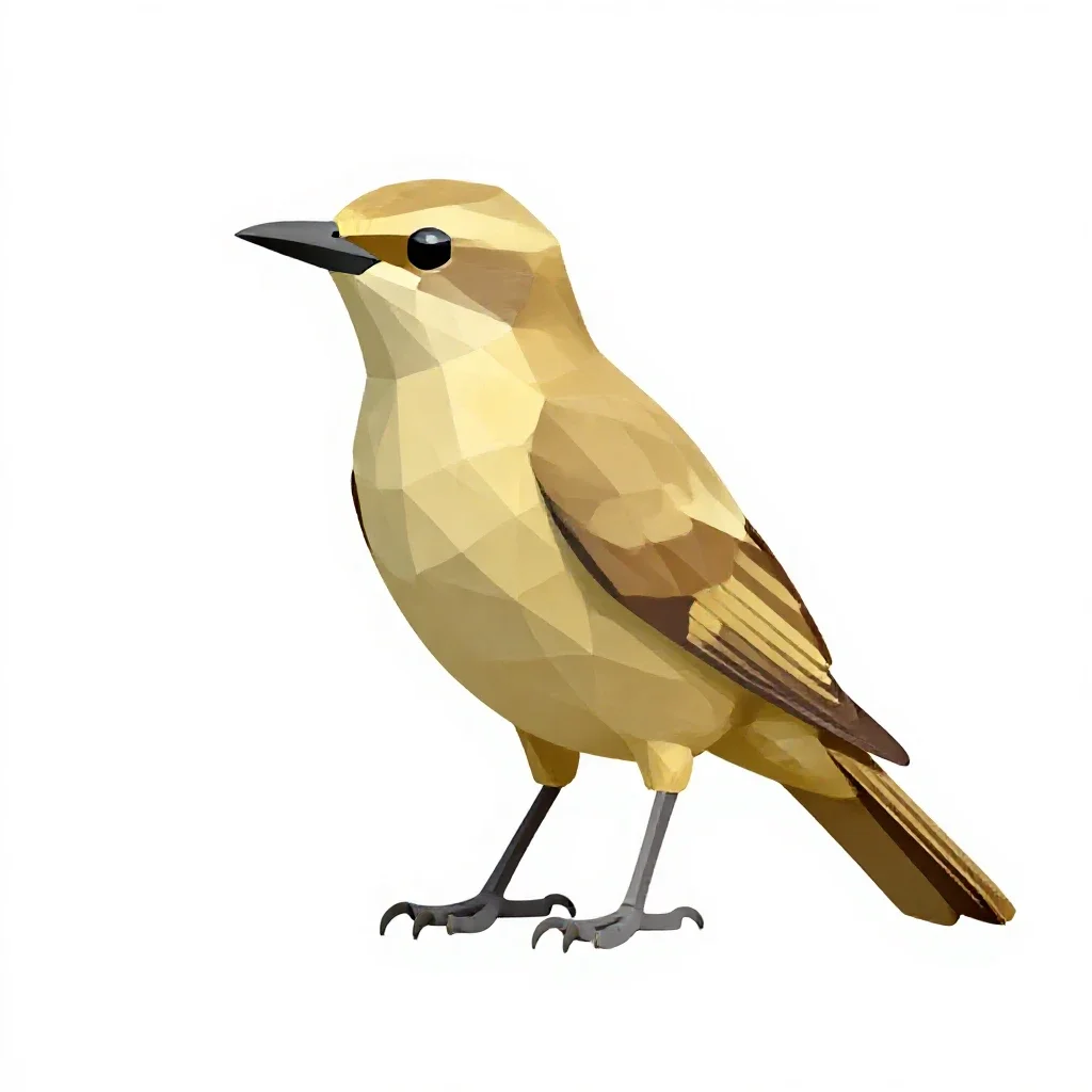 Apodiform bird isolated on a white background