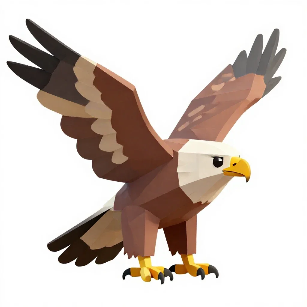 Eagle isolated on a white background