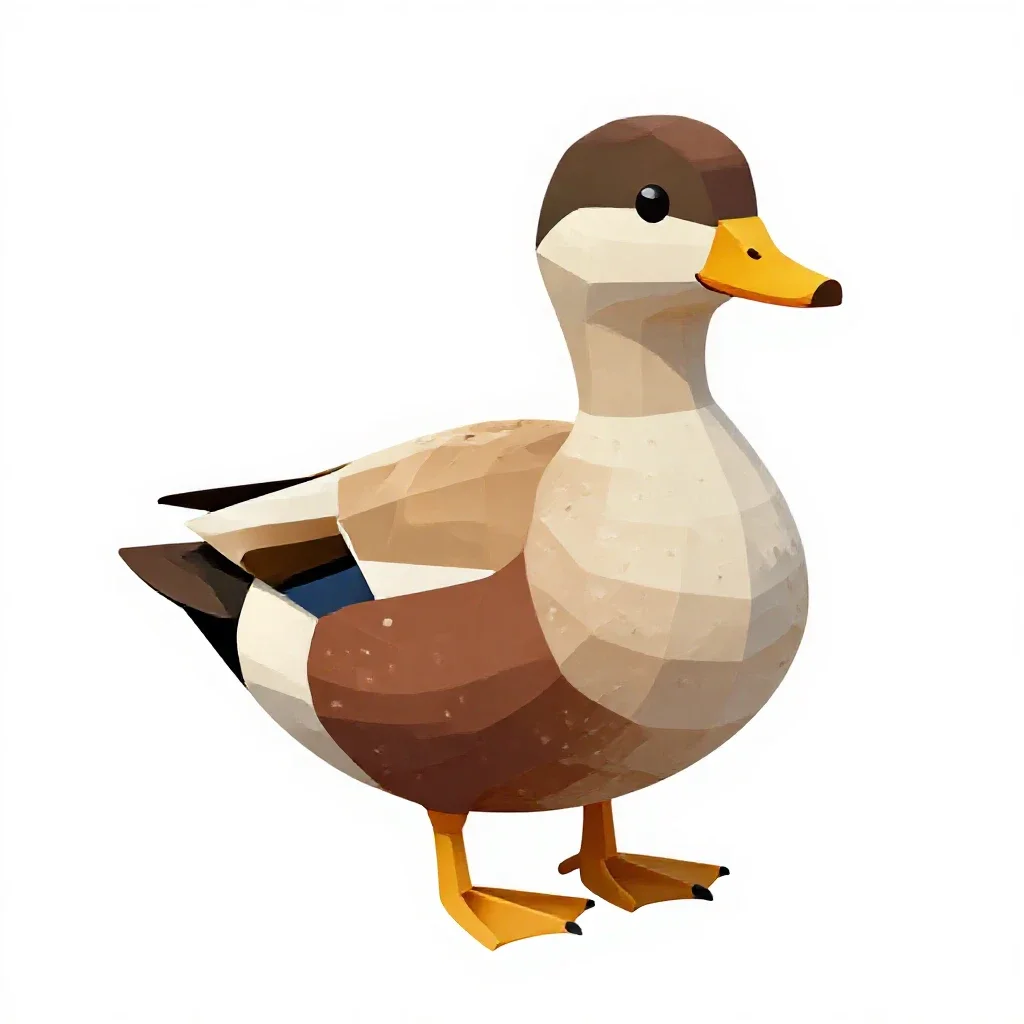 Eider isolated on a white background