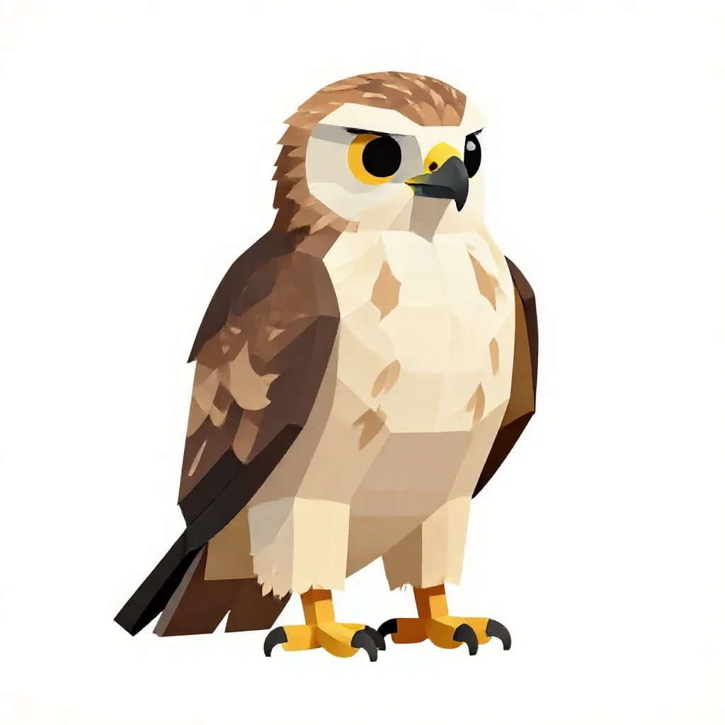 Eyas isolated on a white background