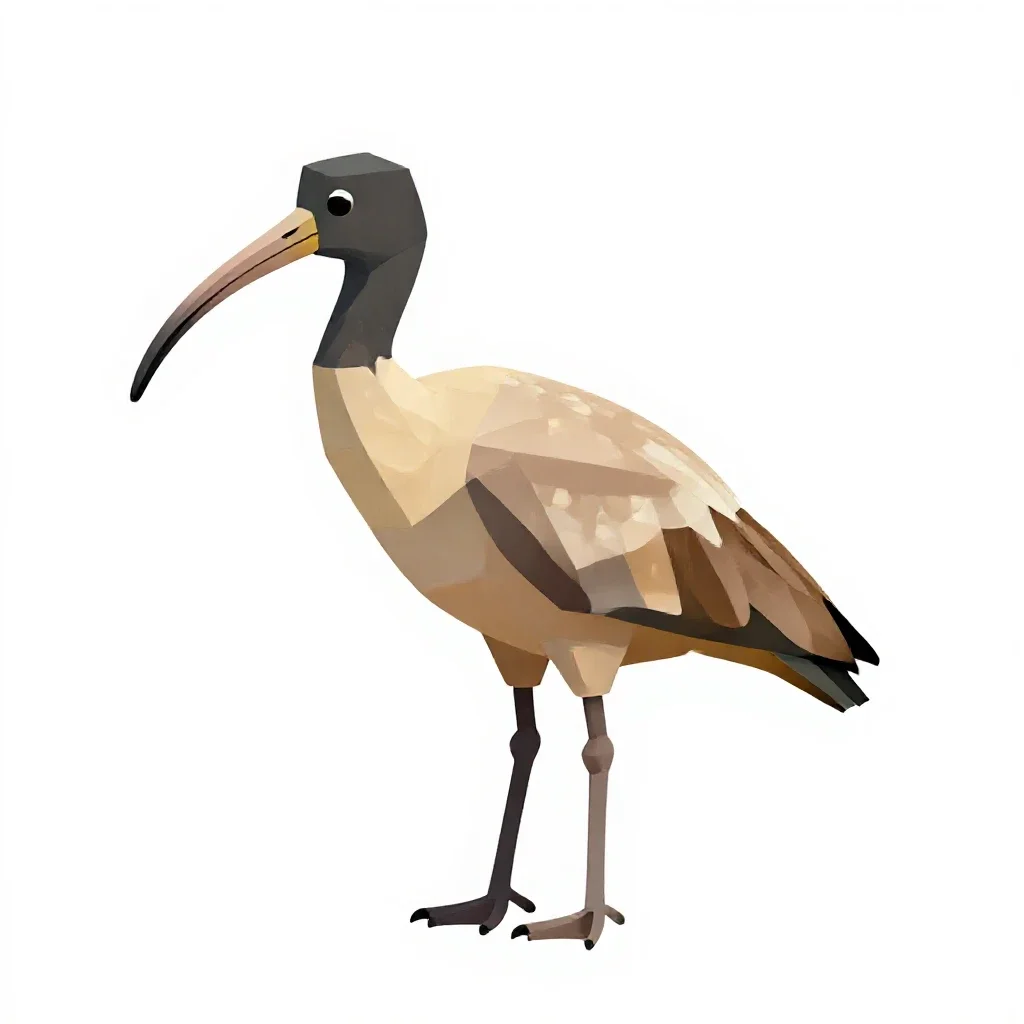 Ibis isolated on a white background