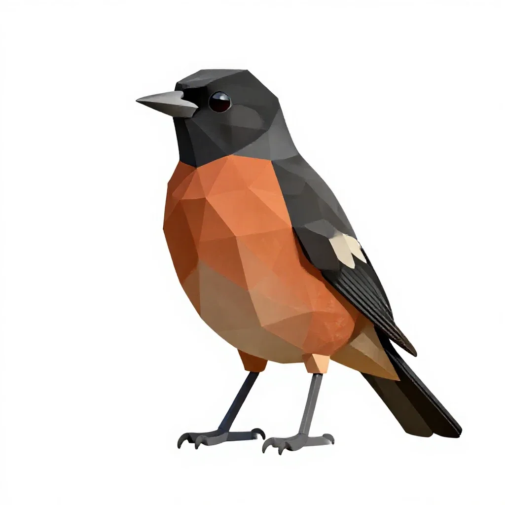 Orchard oriole isolated on a white background