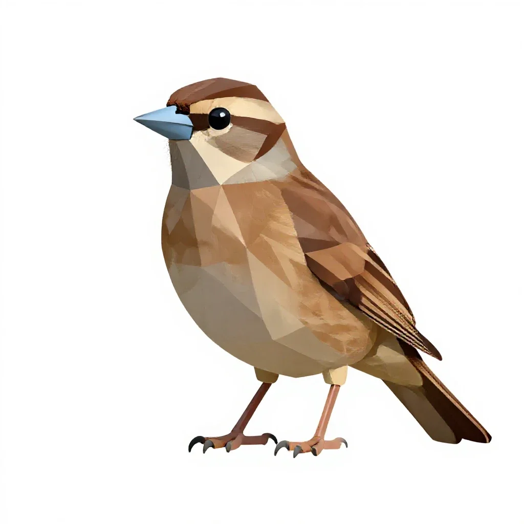 Ortolan isolated on a white background