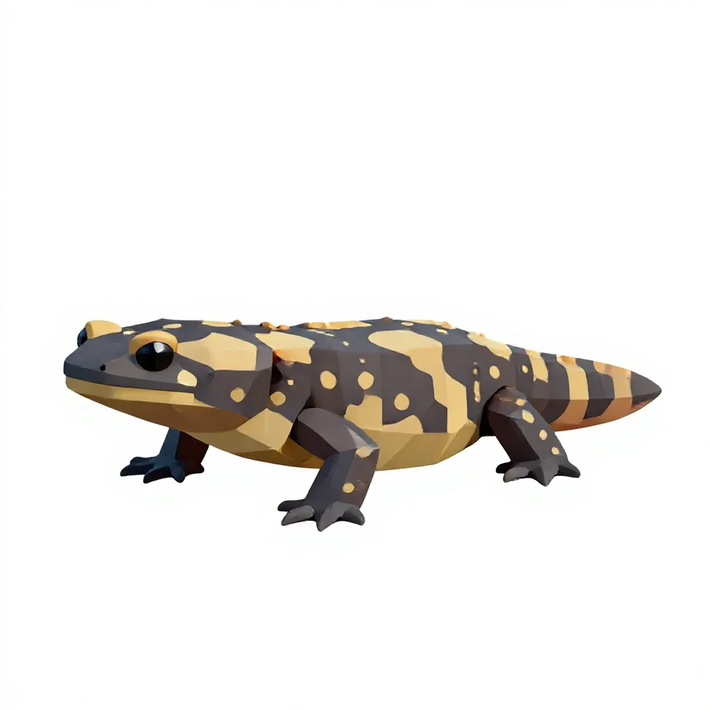 Salamander isolated on a white background