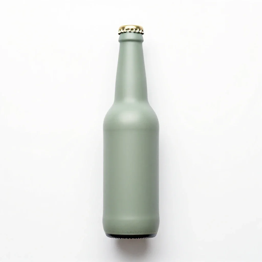 Beer bottle isolated on a white background