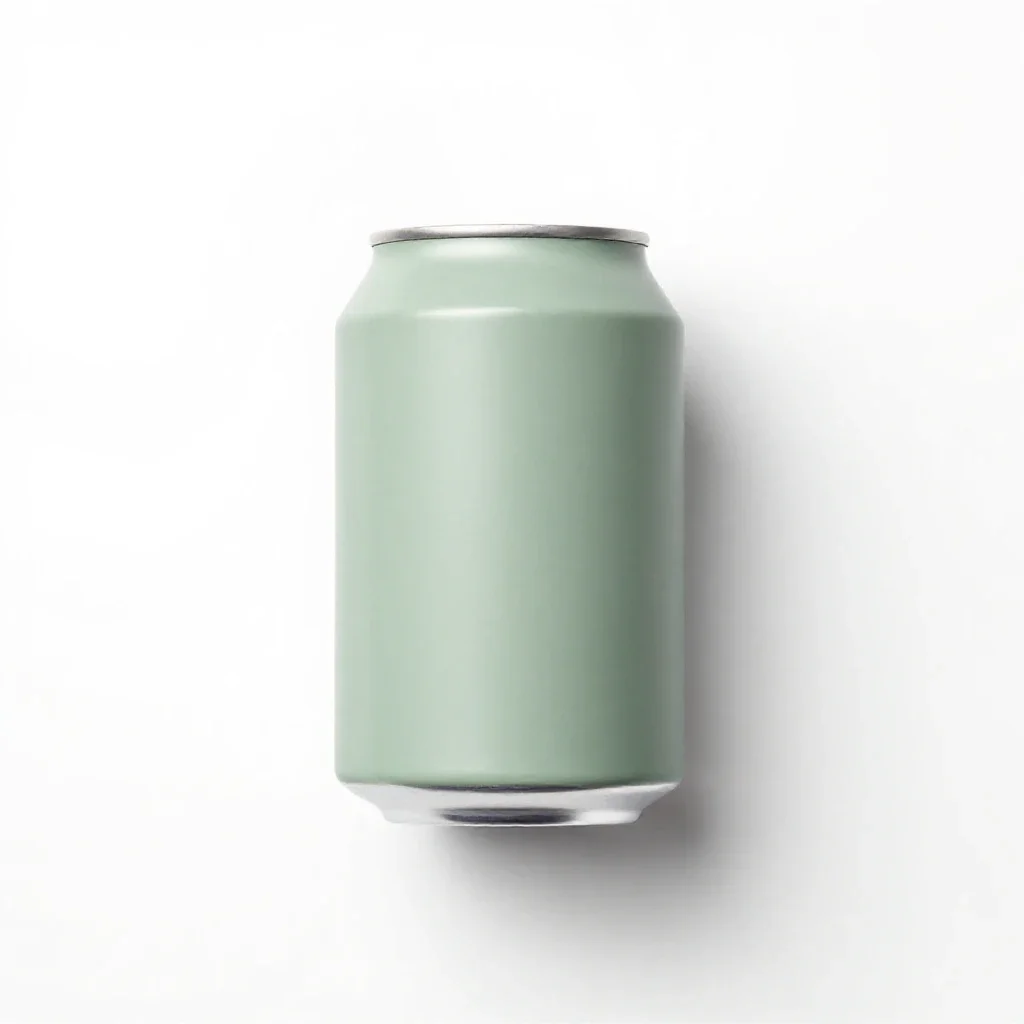 Beer can isolated on a white background