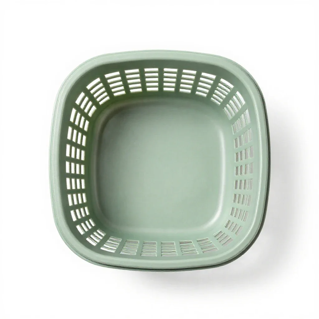 Bushel basket isolated on a white background