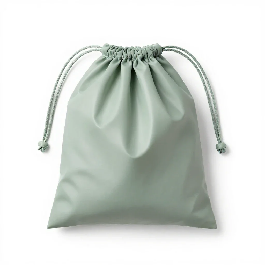 Drawstring bag isolated on a white background