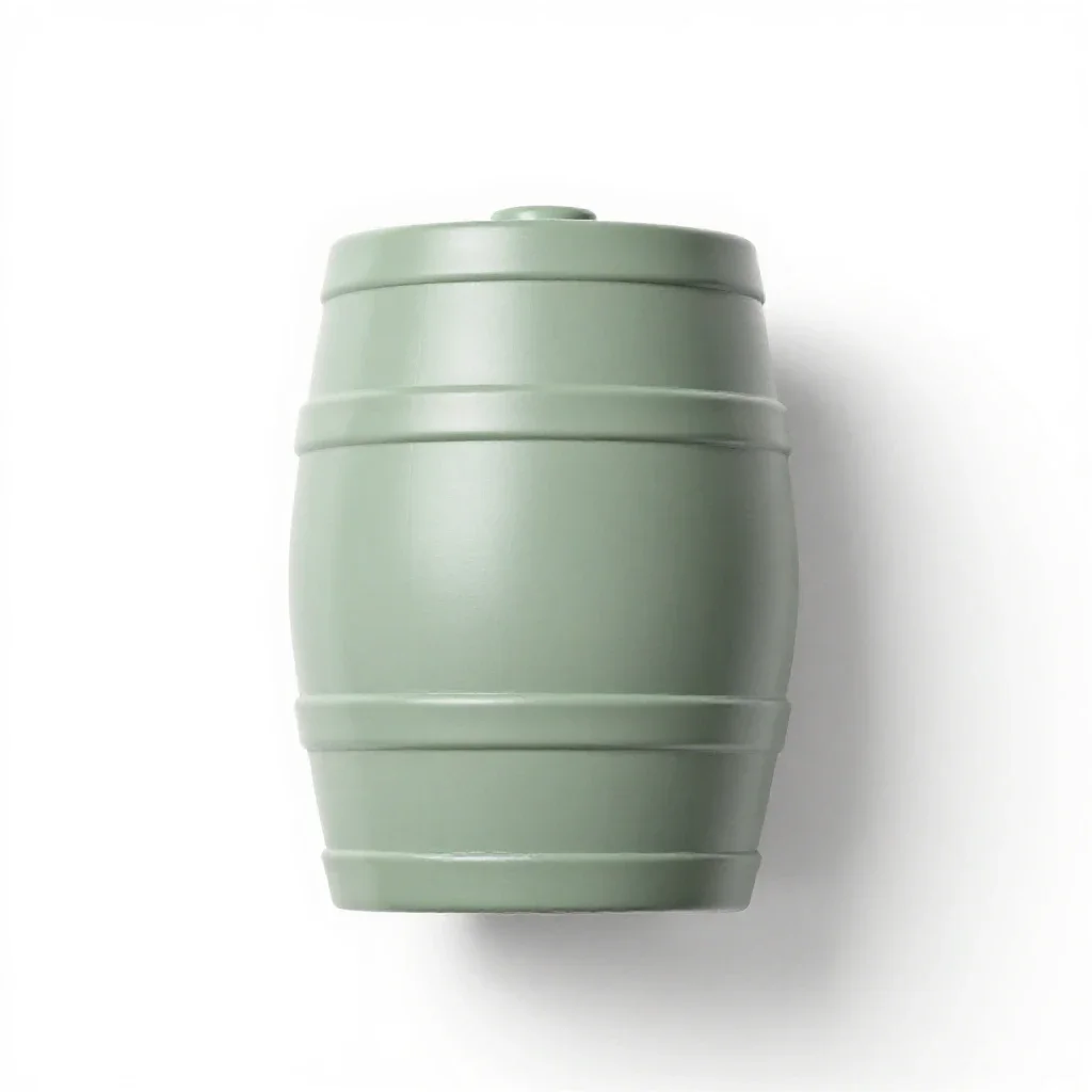 Firkin isolated on a white background