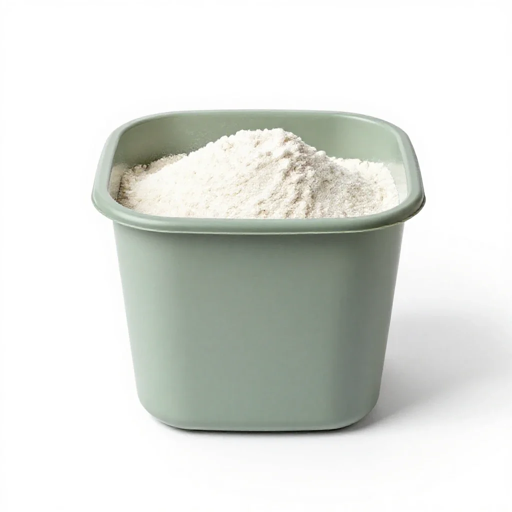 Flour bin isolated on a white background