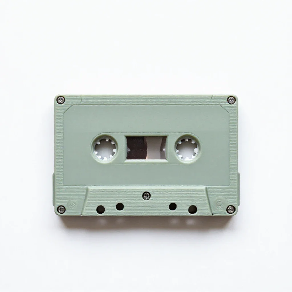 Audiocassette isolated on a white background