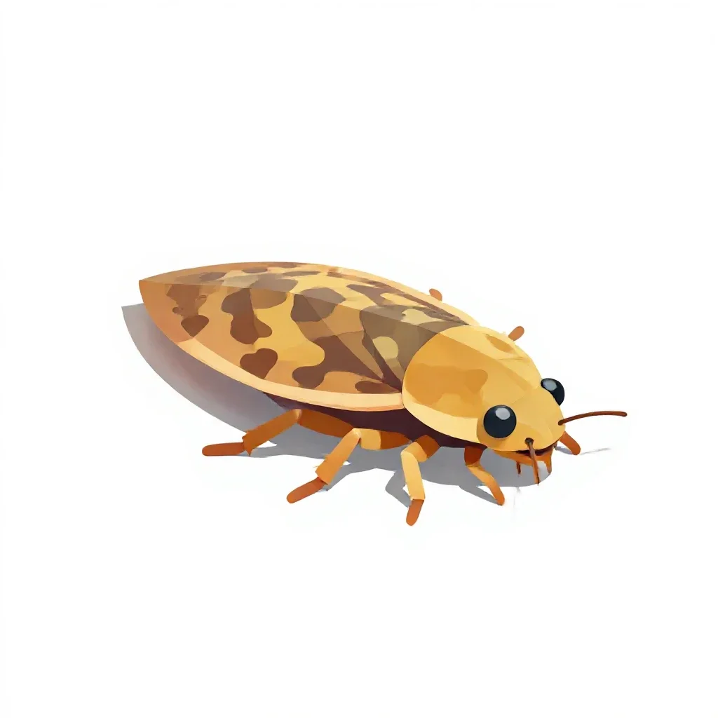 Backswimmer isolated on a white background