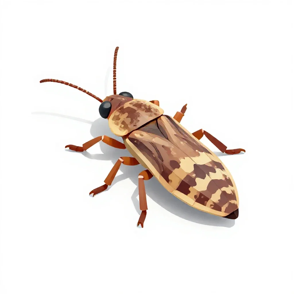 Bark-louse isolated on a white background