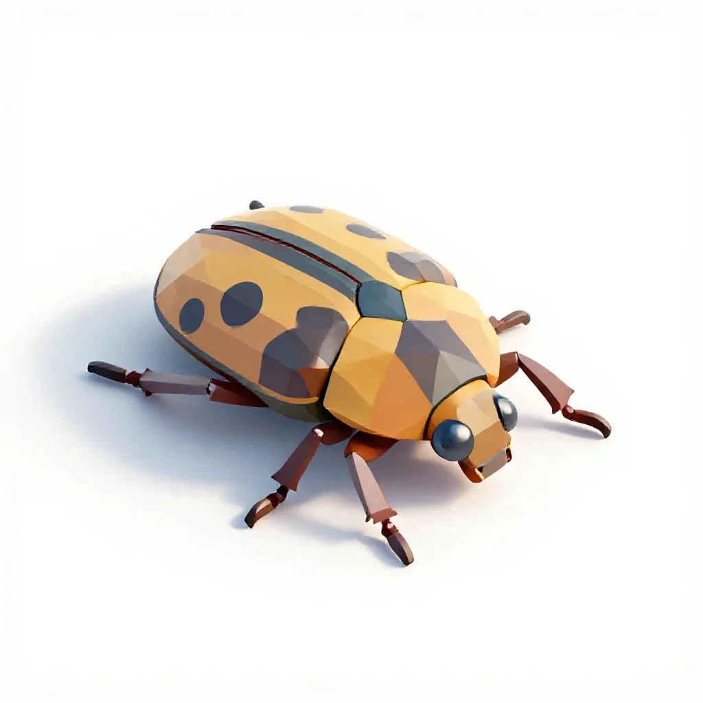Beetle isolated on a white background