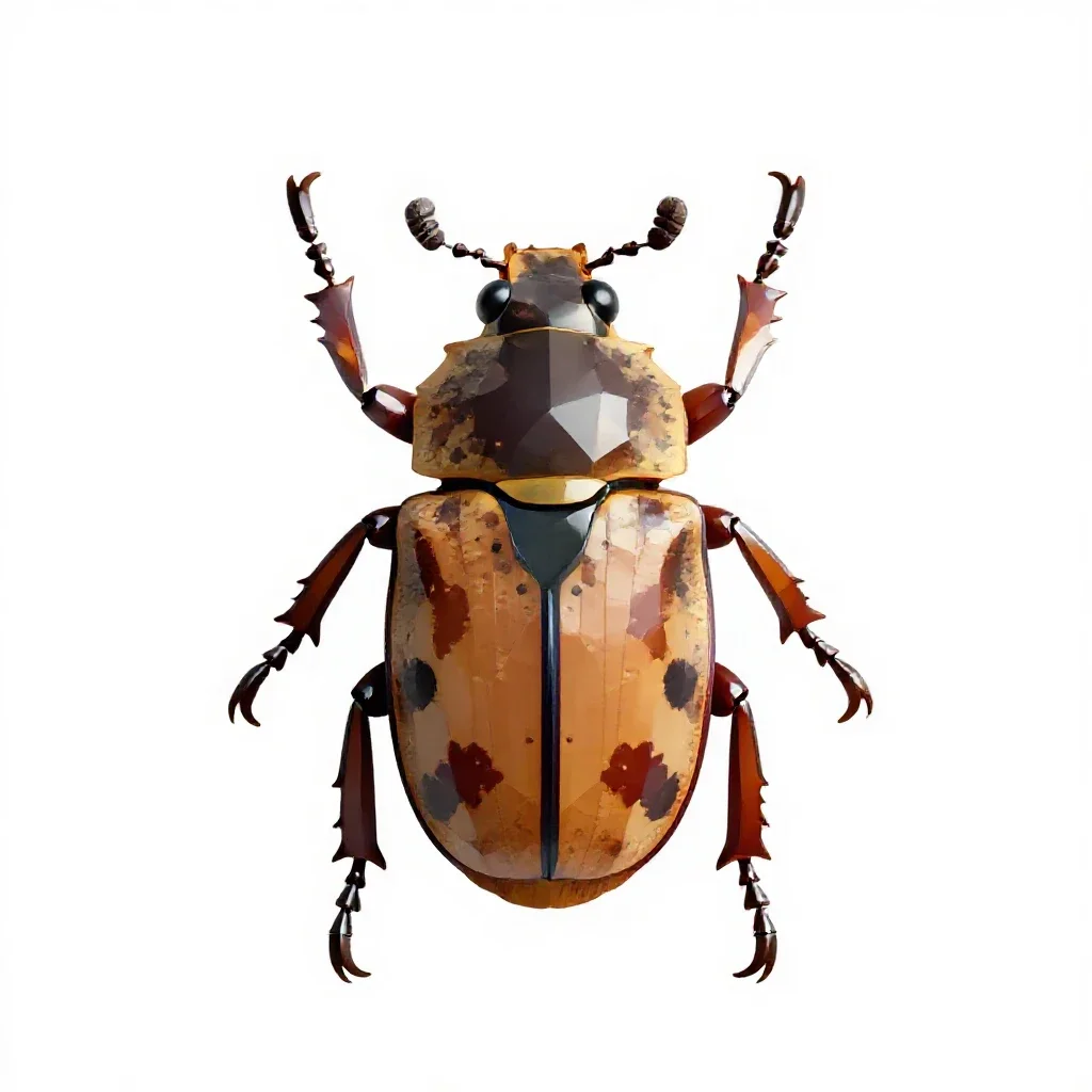 Blister beetle isolated on a white background